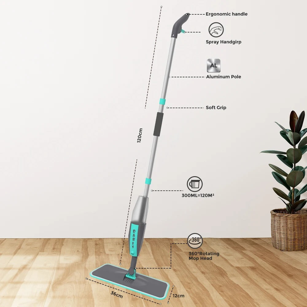 Magic Bodenreinigungsbesen mit Mikrofaser-Pads 360° ° Rotation Flat Spray - AnavaShop