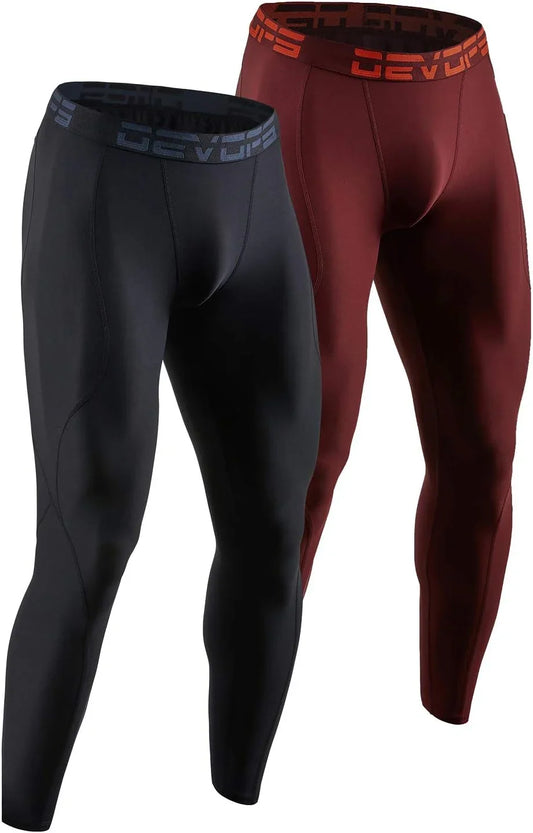2 or 3 Pack Men'S Compression Pants Athletic Leggings with Pocket/Non-Pocket - AnavaShop