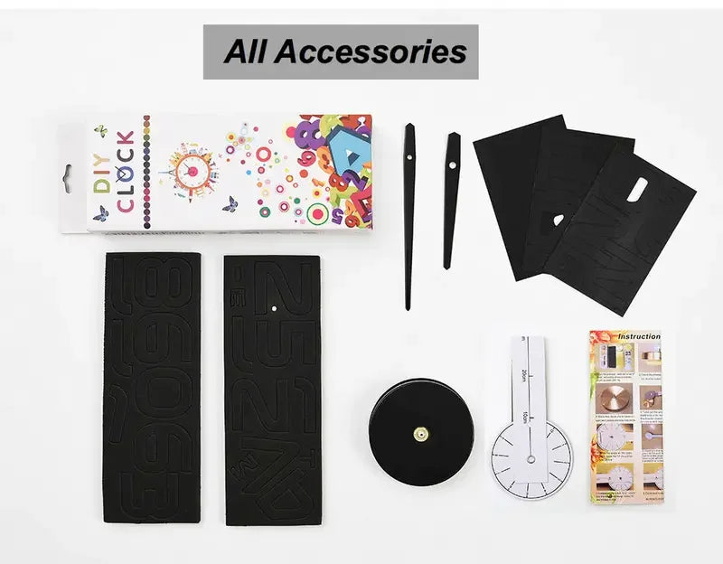 DIY 3D Frameless Wall Clock Kit - AnavaShop