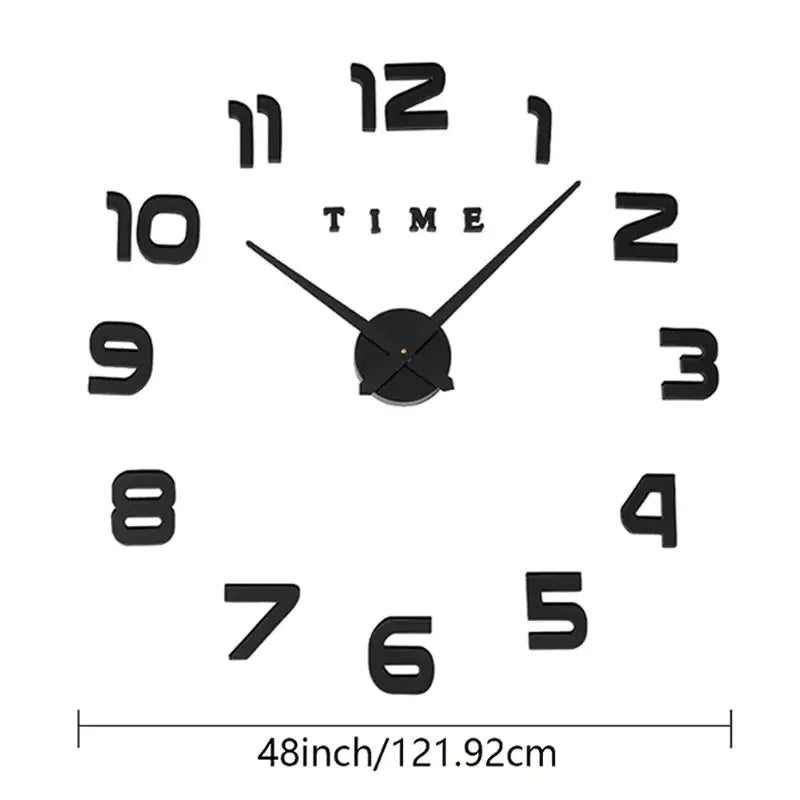 DIY 3D Frameless Wall Clock Kit - AnavaShop