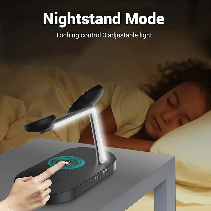 Magnetic 3-in-1 Wireless Charger Station - AnavaShop