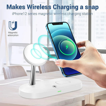 Magnetic 3-in-1 Wireless Charger Station - AnavaShop