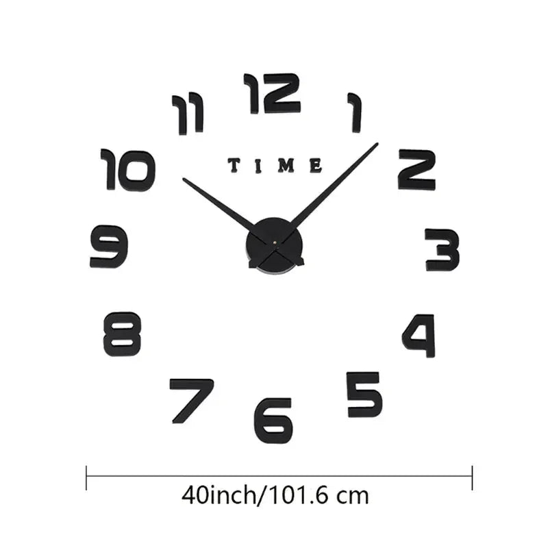 DIY 3D Frameless Wall Clock Kit - AnavaShop