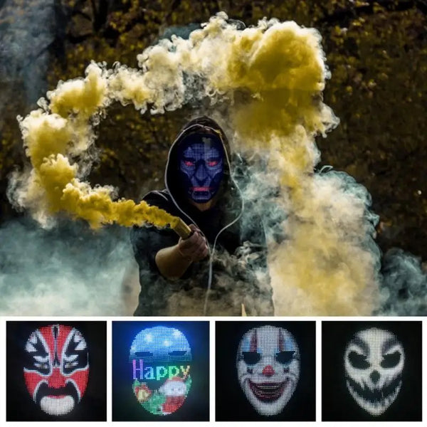 Leuchtende Party-Gesichtsmaske
