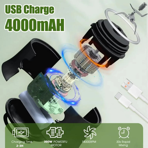 Portabler Fruchtmixer mit USB - AnavaShop