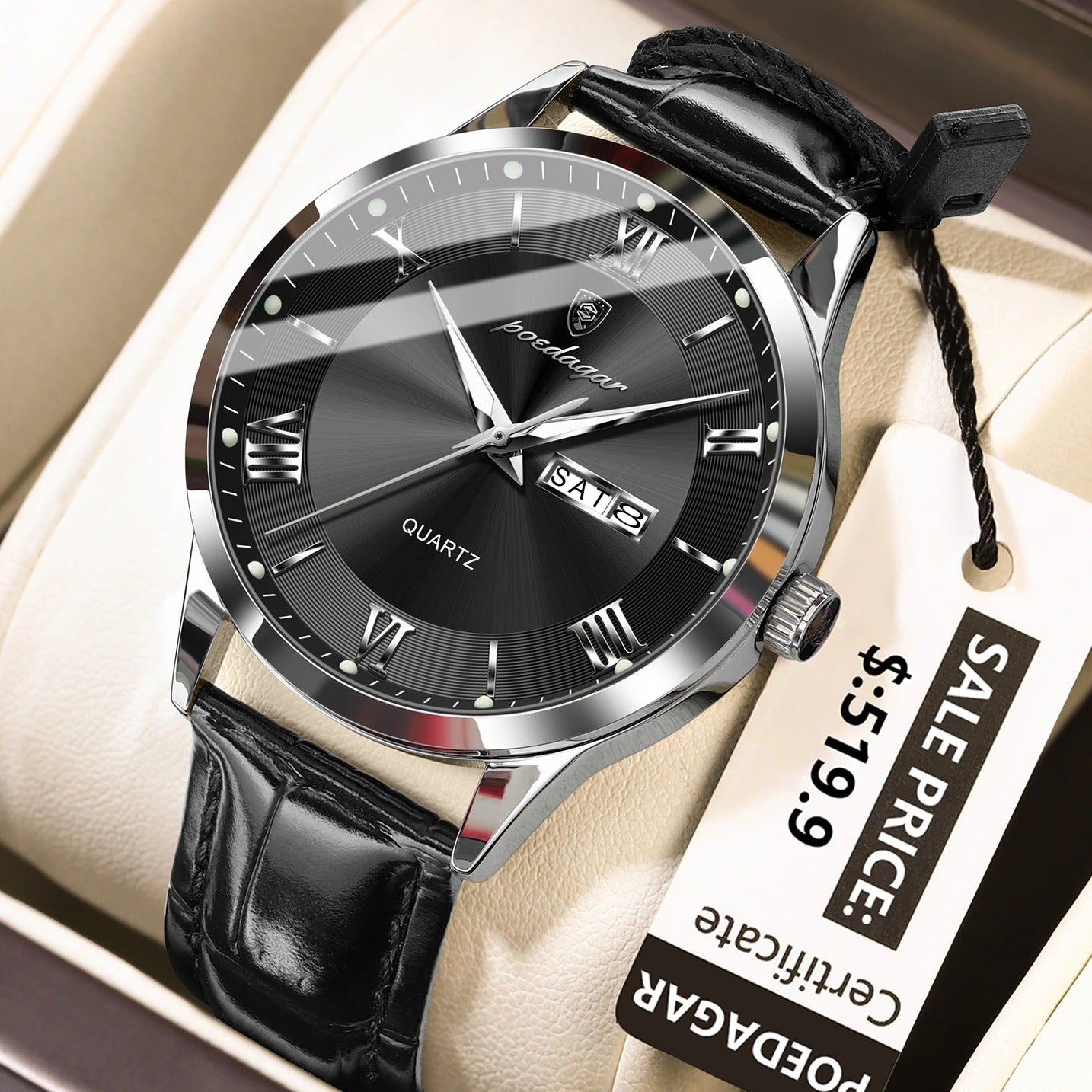 POEDAGAR Top Luxus Uhr Für Männer Militärische Wasserdichte - AnavaShop