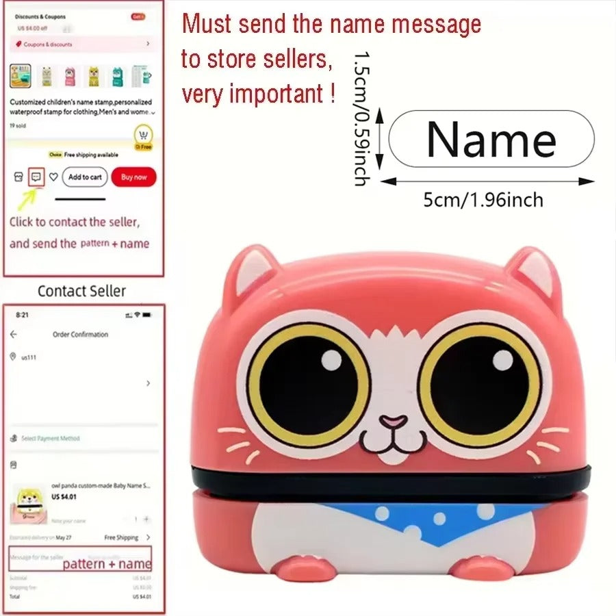 Personalisierte Namensstempel für Kinder - AnavaShop