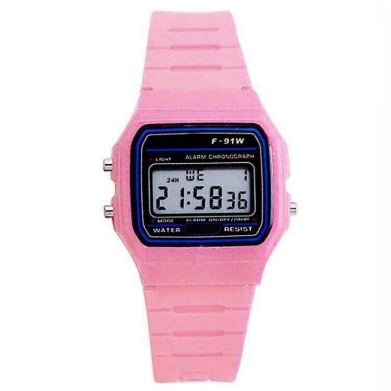 Neue Montre Homme F-91W Stahlband Uhr Für Männer LED Digital Sport - AnavaShop