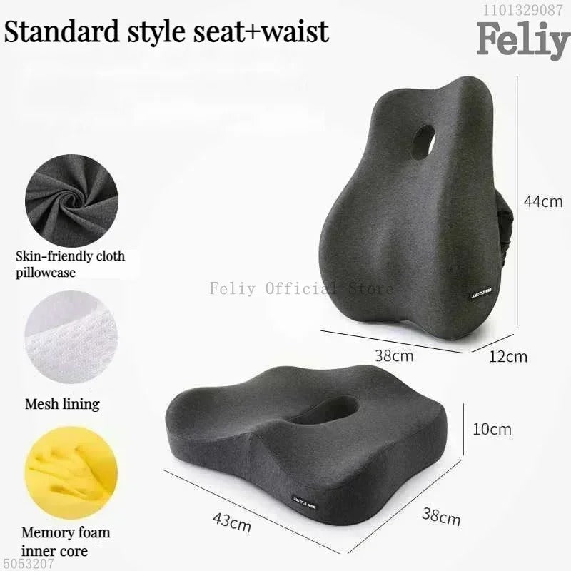 Memory Foam Auto Sitz Unterstützung Taille Kissen Massage - AnavaShop