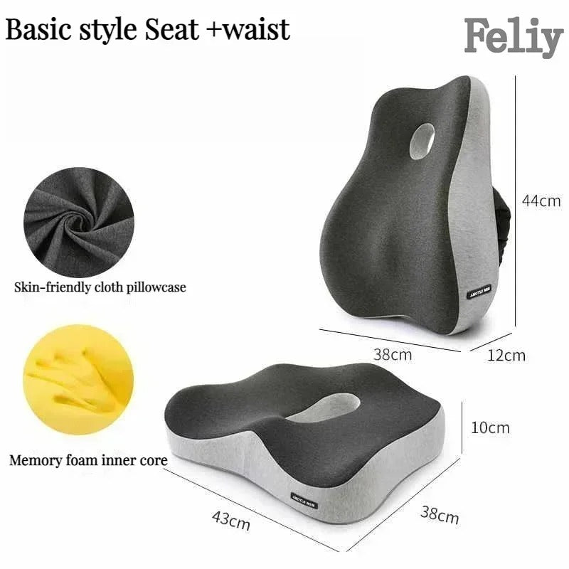 Memory Foam Auto Sitz Unterstützung Taille Kissen Massage - AnavaShop
