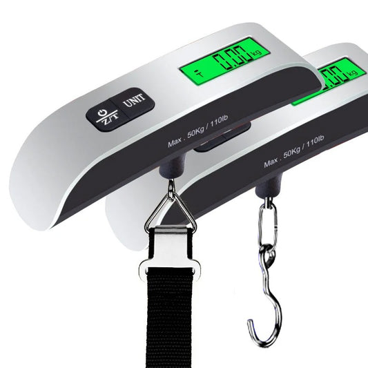 50 kg Tragbare Hängewaage Elektronische Handgepäckwaage Digitalanzeige - AnavaShop