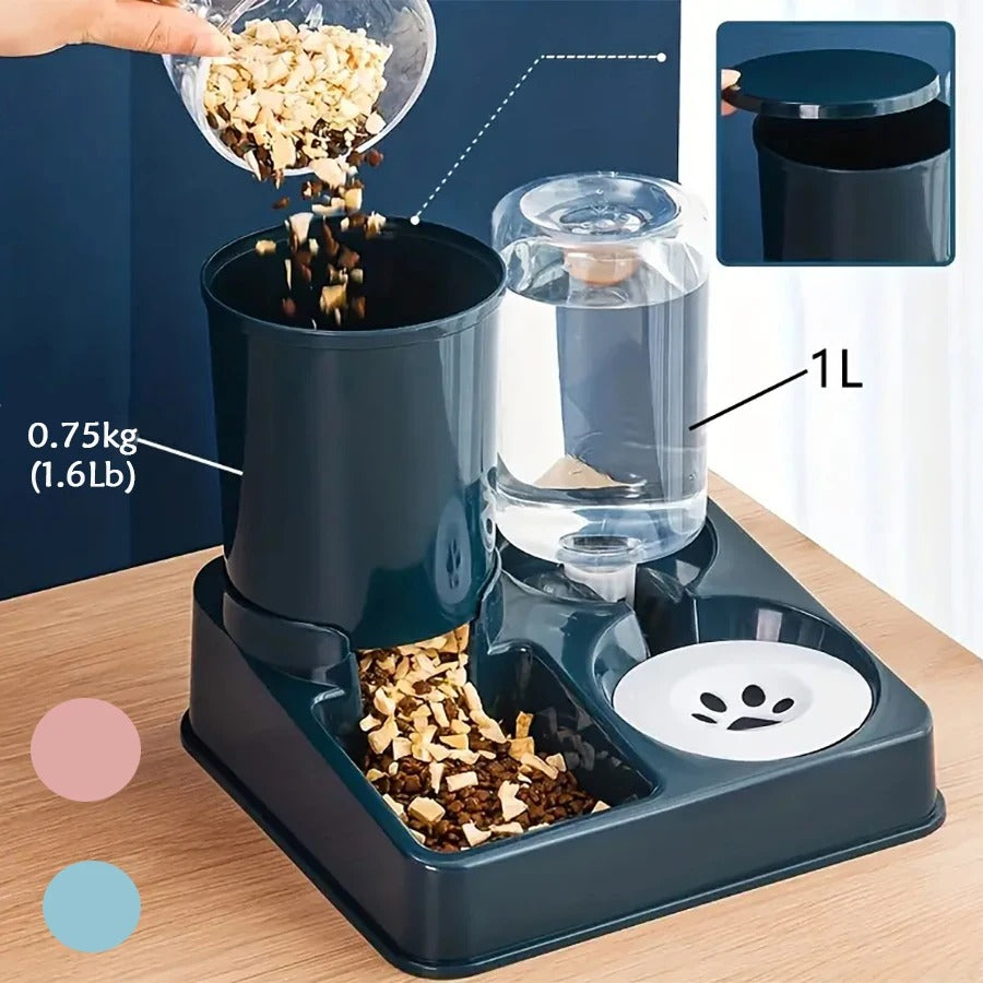 Automatisches Futterspender-Wasserspender-Set für Katzen - AnavaShop