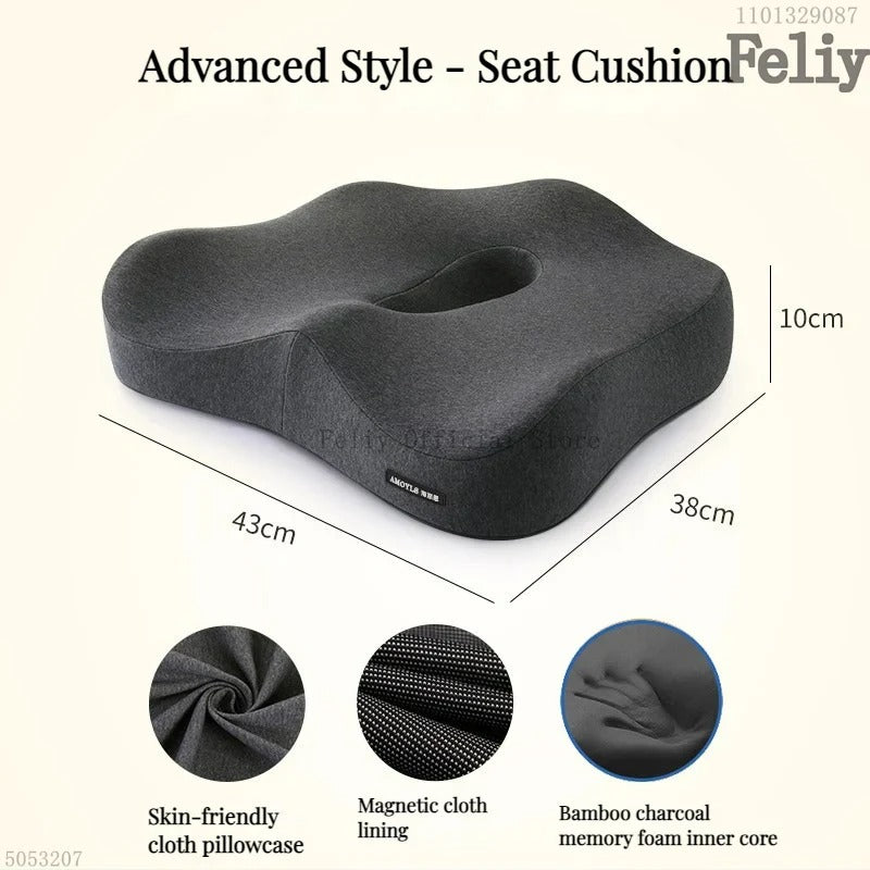 Memory Foam Auto Sitz Unterstützung Taille Kissen Massage - AnavaShop