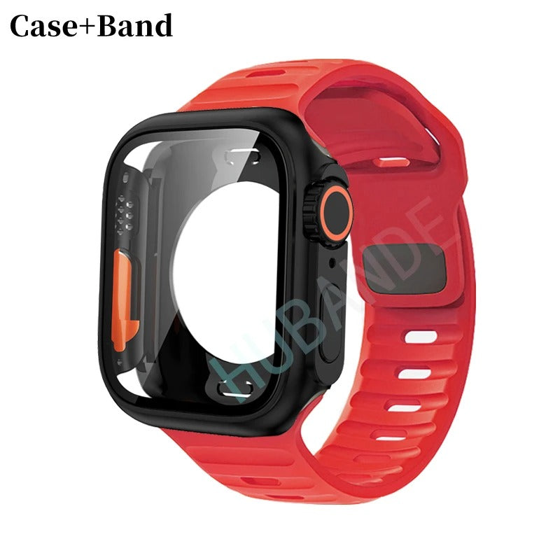 Silikonarmband + Hülle für Apple Watch Hülle - AnavaShop