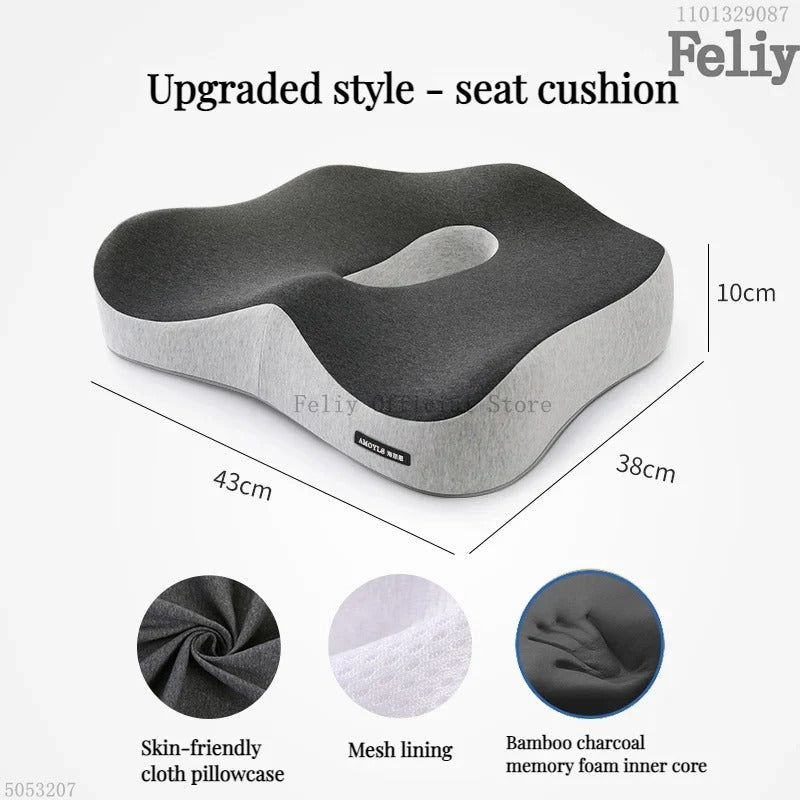 Memory Foam Auto Sitz Unterstützung Taille Kissen Massage - AnavaShop