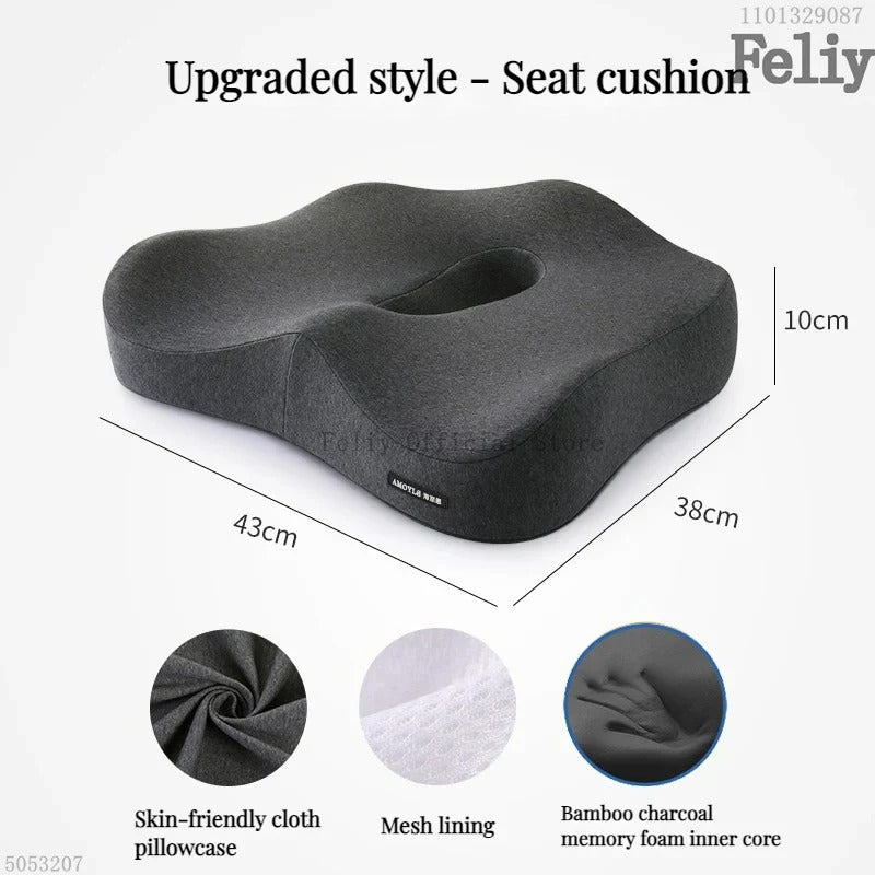 Memory Foam Auto Sitz Unterstützung Taille Kissen Massage - AnavaShop