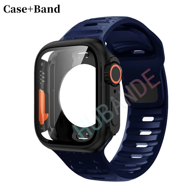 Silikonarmband + Hülle für Apple Watch Hülle - AnavaShop