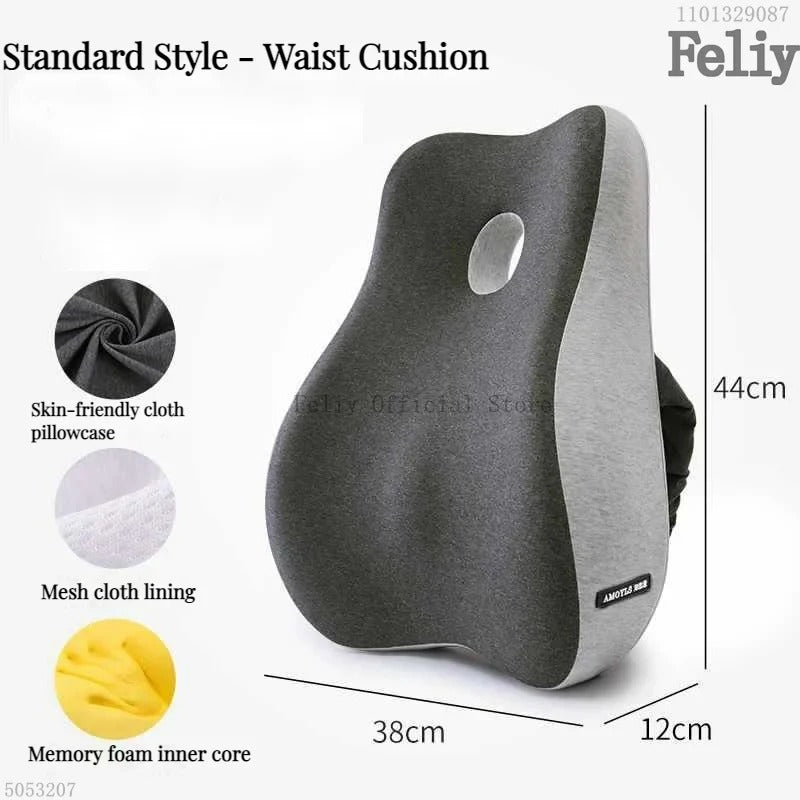 Memory Foam Auto Sitz Unterstützung Taille Kissen Massage - AnavaShop