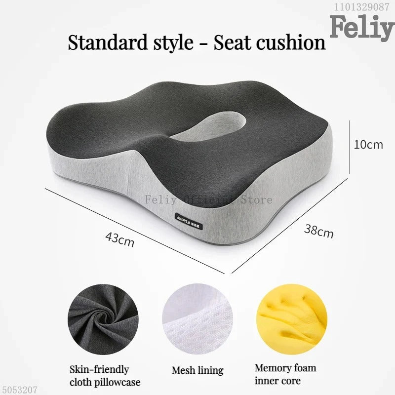 Memory Foam Auto Sitz Unterstützung Taille Kissen Massage - AnavaShop