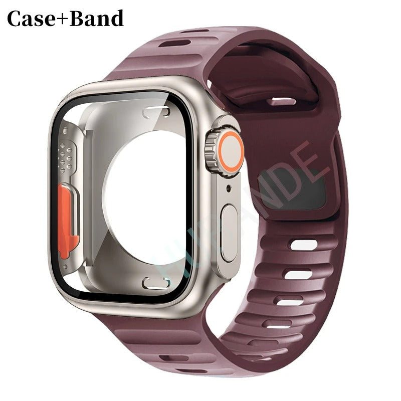 Silikonarmband + Hülle für Apple Watch Hülle - AnavaShop