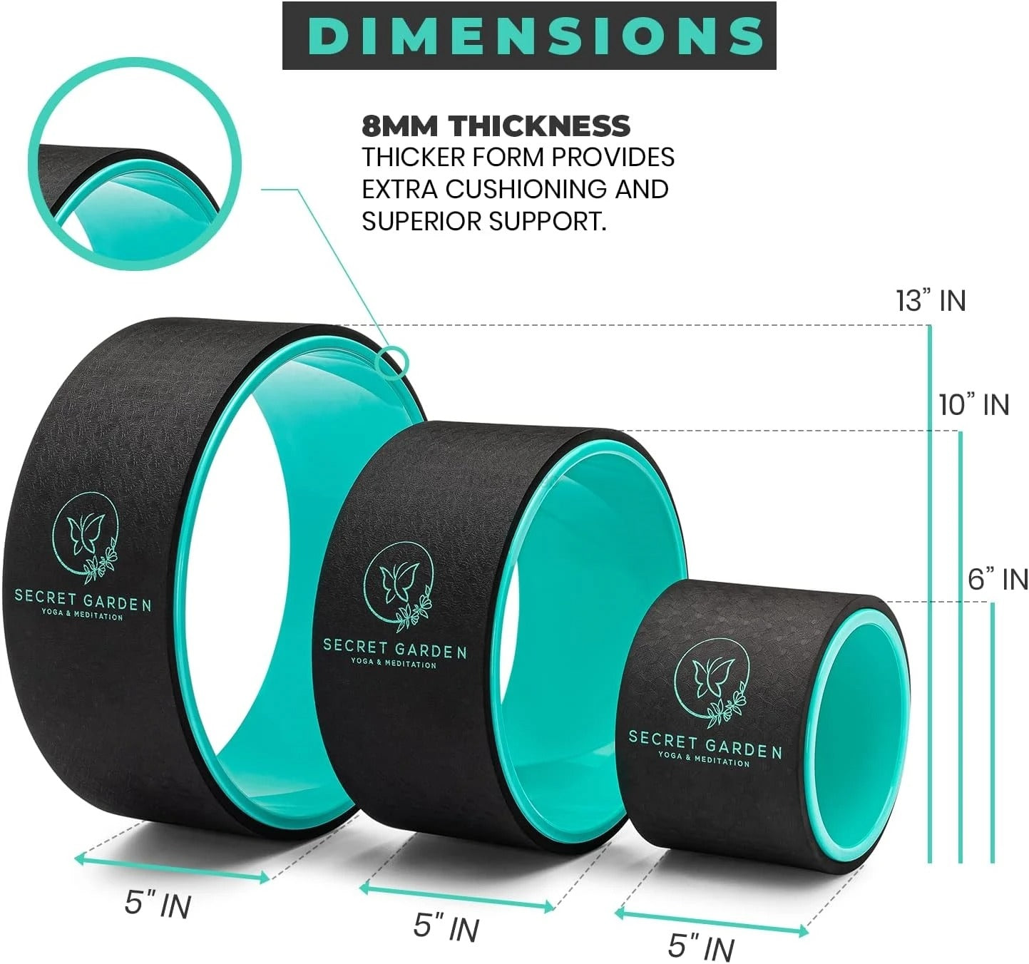 Yoga Wheel Premium Yoga Roller Rückenstrecker Heimfitnessgeräte - AnavaShop