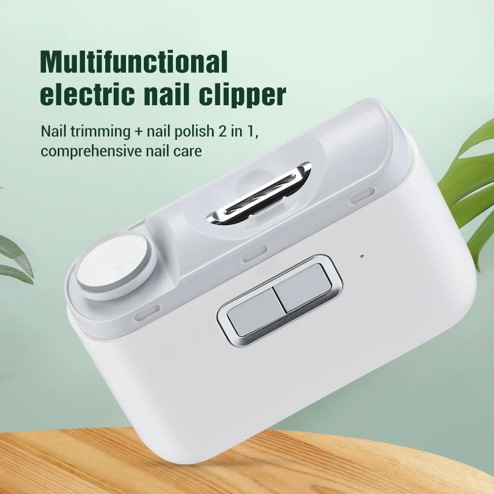 2 IN 1 elektrischer Nagelknipser mit LED-Licht, automatischer Nagelschleifer - AnavaShop