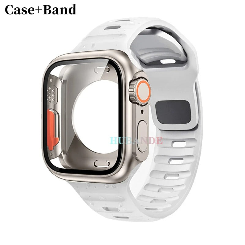 Silikonarmband + Hülle für Apple Watch Hülle - AnavaShop