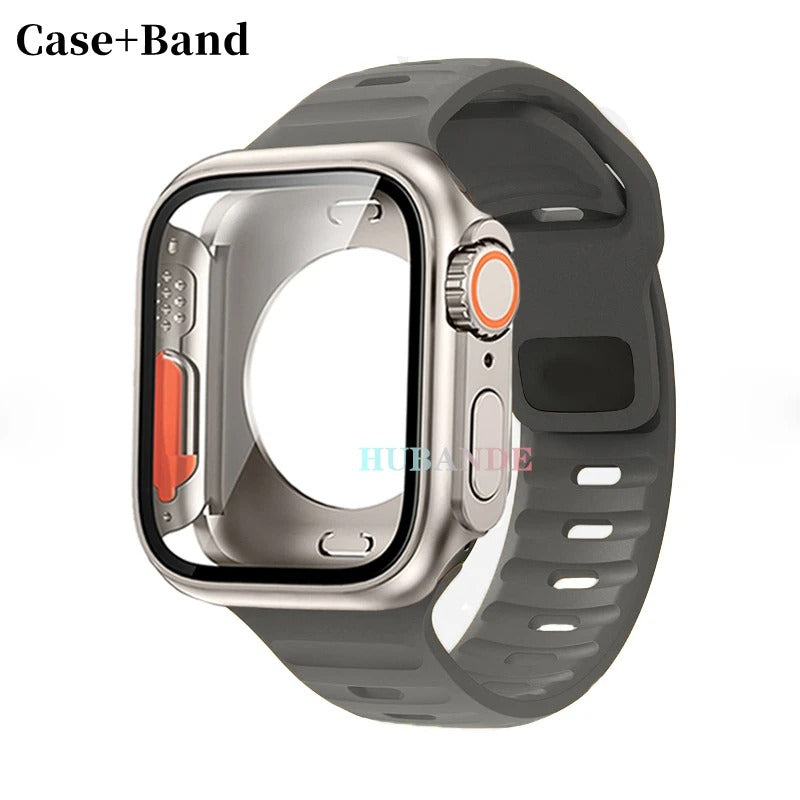 Silikonarmband + Hülle für Apple Watch Hülle - AnavaShop