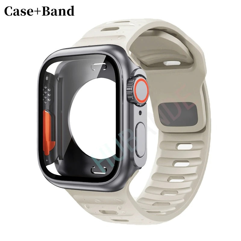Silikonarmband + Hülle für Apple Watch Hülle - AnavaShop