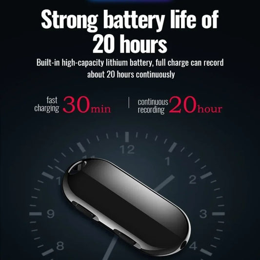 Mini-Anhänger aktivierter Diktiergerät Espia 20Hrs4G-32G - AnavaShop