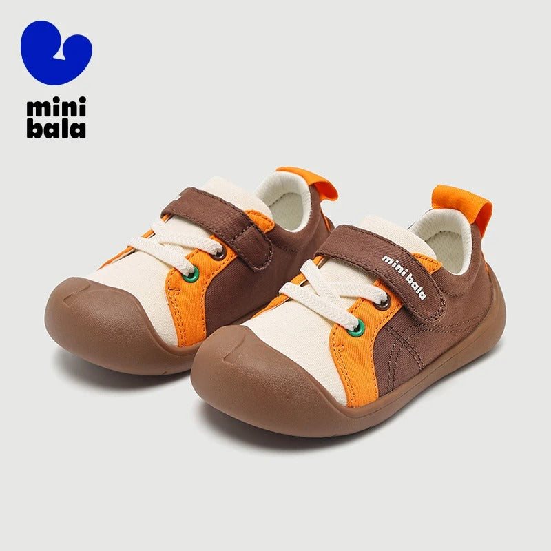 Mini-Balabala-Leinwandschuhe für Kinder mit Klettverschluss, lässige Outdoor-Sneaker für Jungen und Mädchen