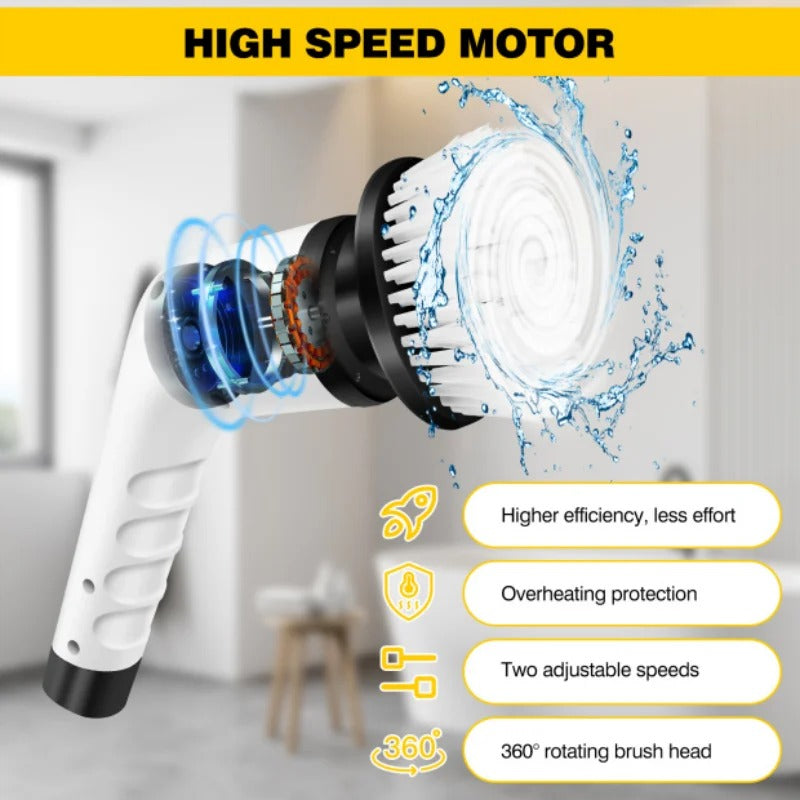 3-in-1 elektrischer Schleuderschrubber – IPX7 wasserdicht - AnavaShop