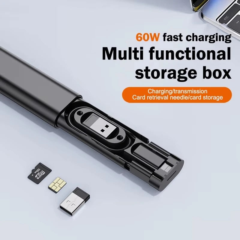 PD 60W Multifunktionale USB Typ C Kabel Für IPhone Xiaomi Samsung Ladegerät - AnavaShop
