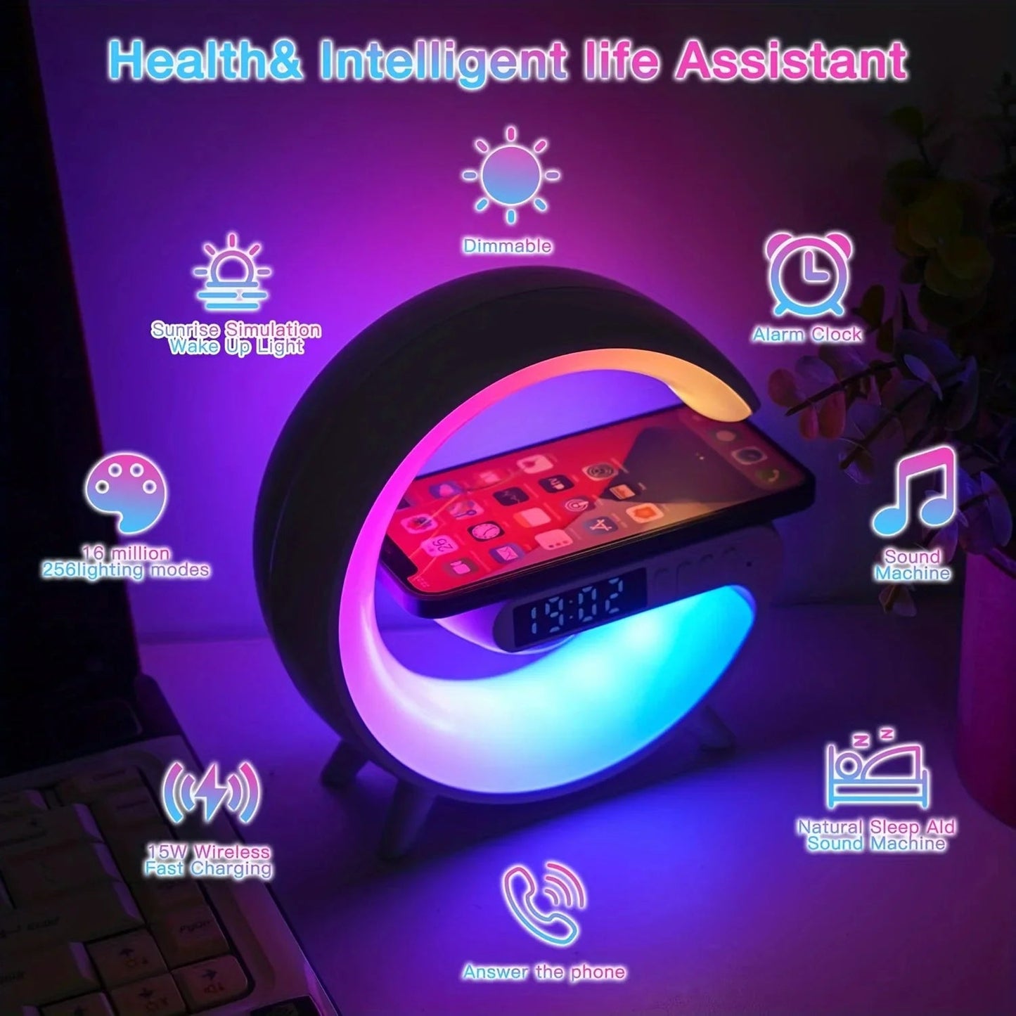 Multifunctional Wireless Charging Lamp - AnavaShop
