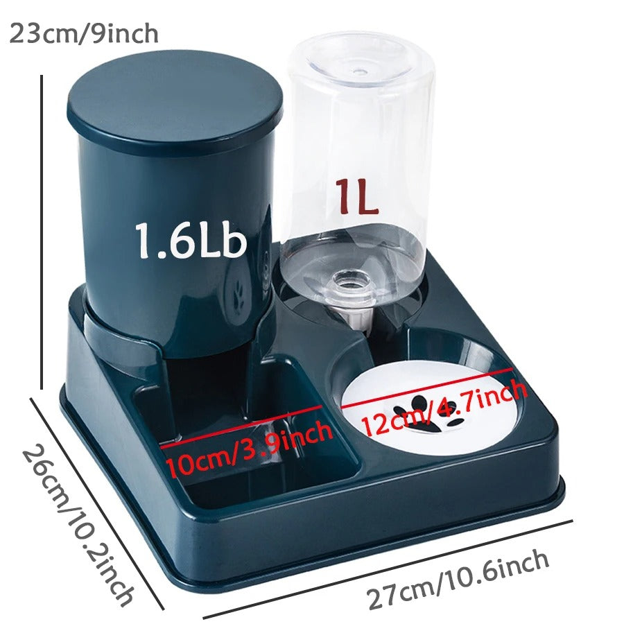 Automatisches Futterspender-Wasserspender-Set für Katzen - AnavaShop