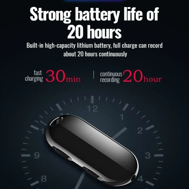 Mini-Anhänger aktivierter Diktiergerät Espia 20Hrs4G-32G - AnavaShop