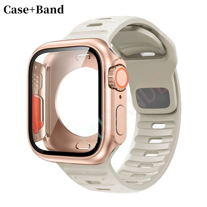 Silikonarmband + Hülle für Apple Watch Hülle - AnavaShop
