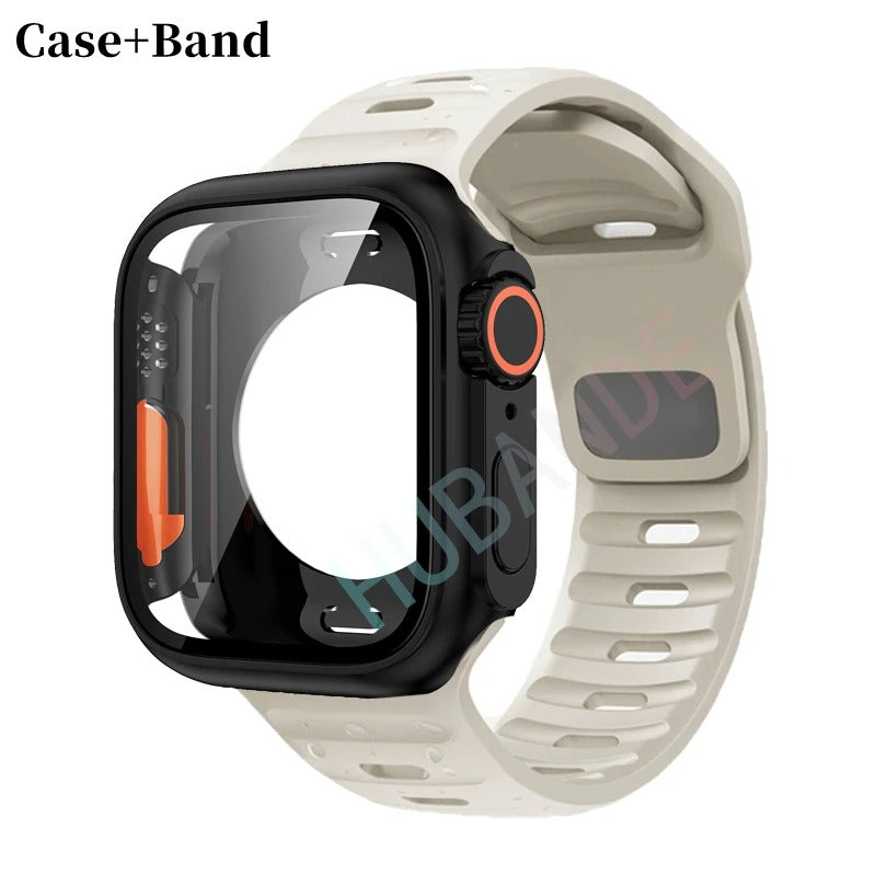 Silikonarmband + Hülle für Apple Watch Hülle - AnavaShop