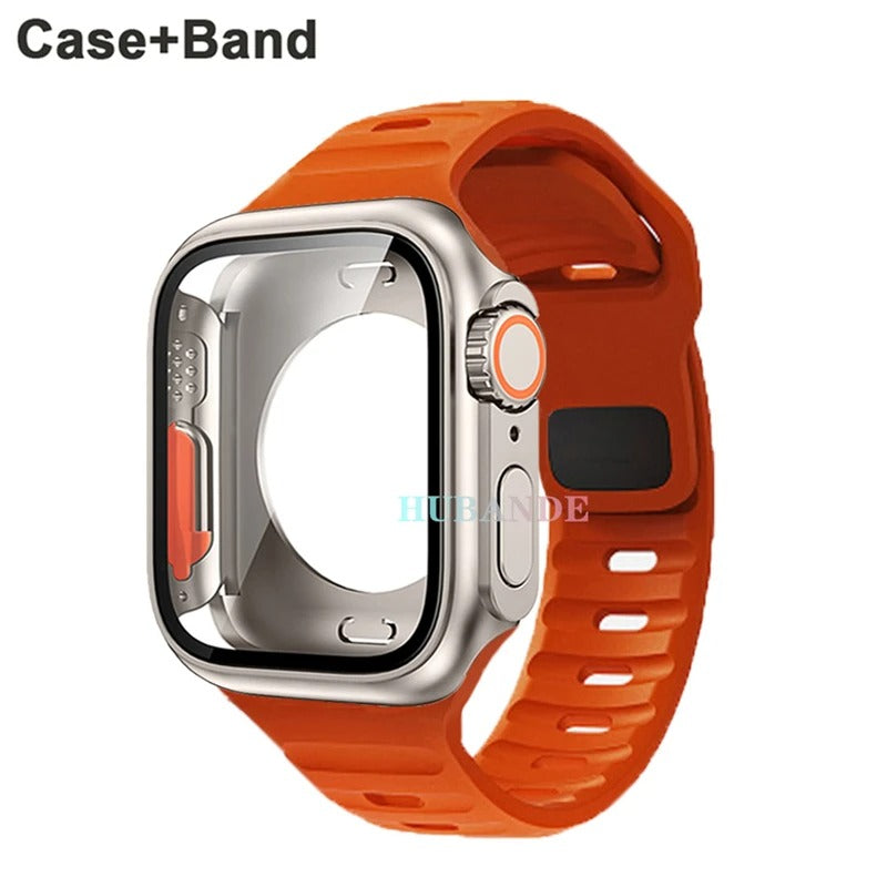 Silikonarmband + Hülle für Apple Watch Hülle - AnavaShop