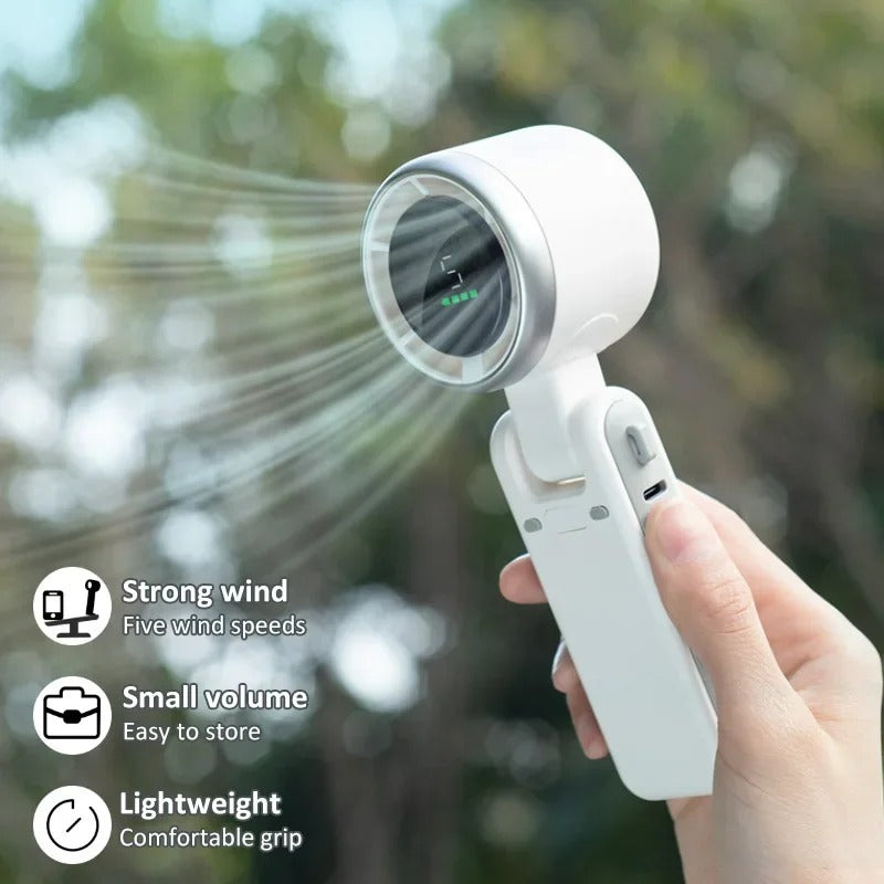 2025 Neuer hängender Hals für den Außenbereich, 180-Grad-Klapp-Desktop-Mini-Ventilator - AnavaShop