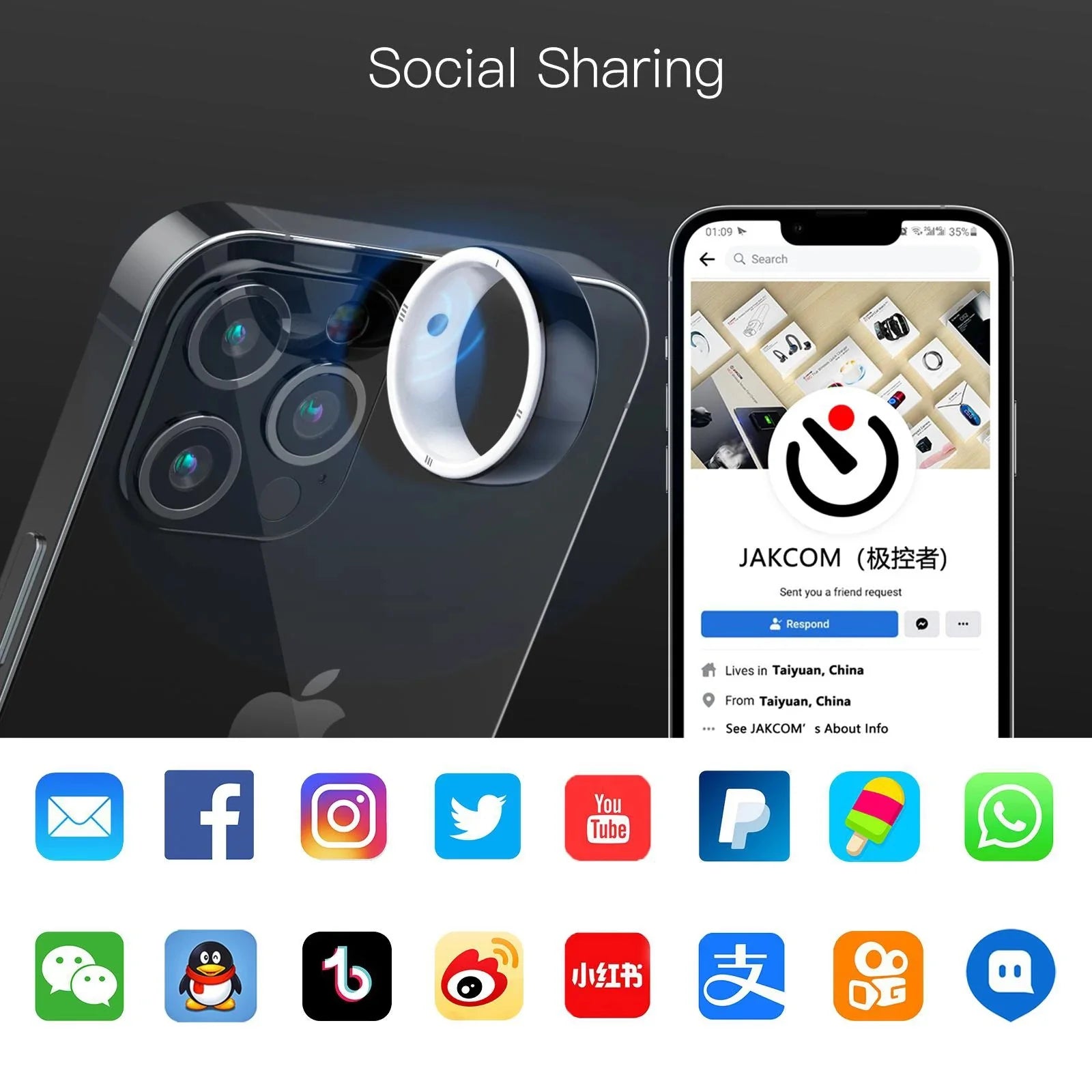 JAKCOM Smart Lifestyle Ring - AnavaShop