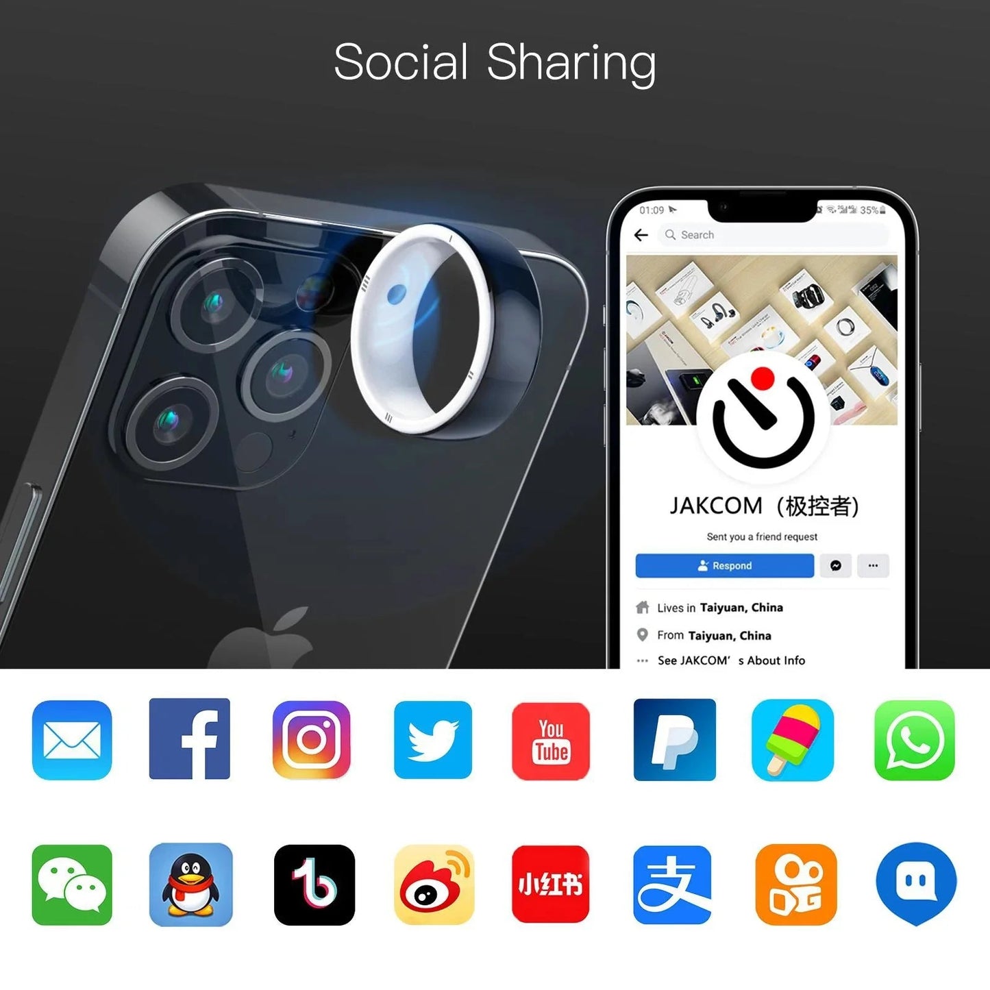 JAKCOM Smart Lifestyle Ring - AnavaShop