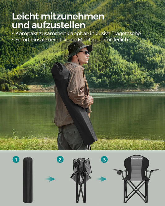 SONGMICS Campingstuhl, klappbar, Klappstuhl - AnavaShop