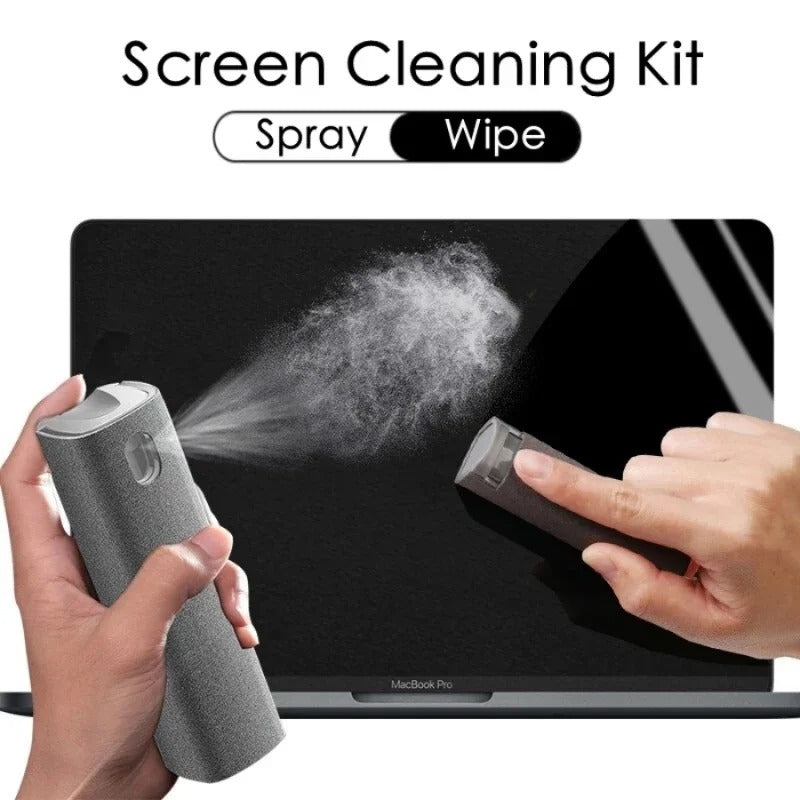 2In1 Mikrofaser Bildschirm Reiniger Spray Flasche Set für Telefon Ipad Bildschirm - AnavaShop