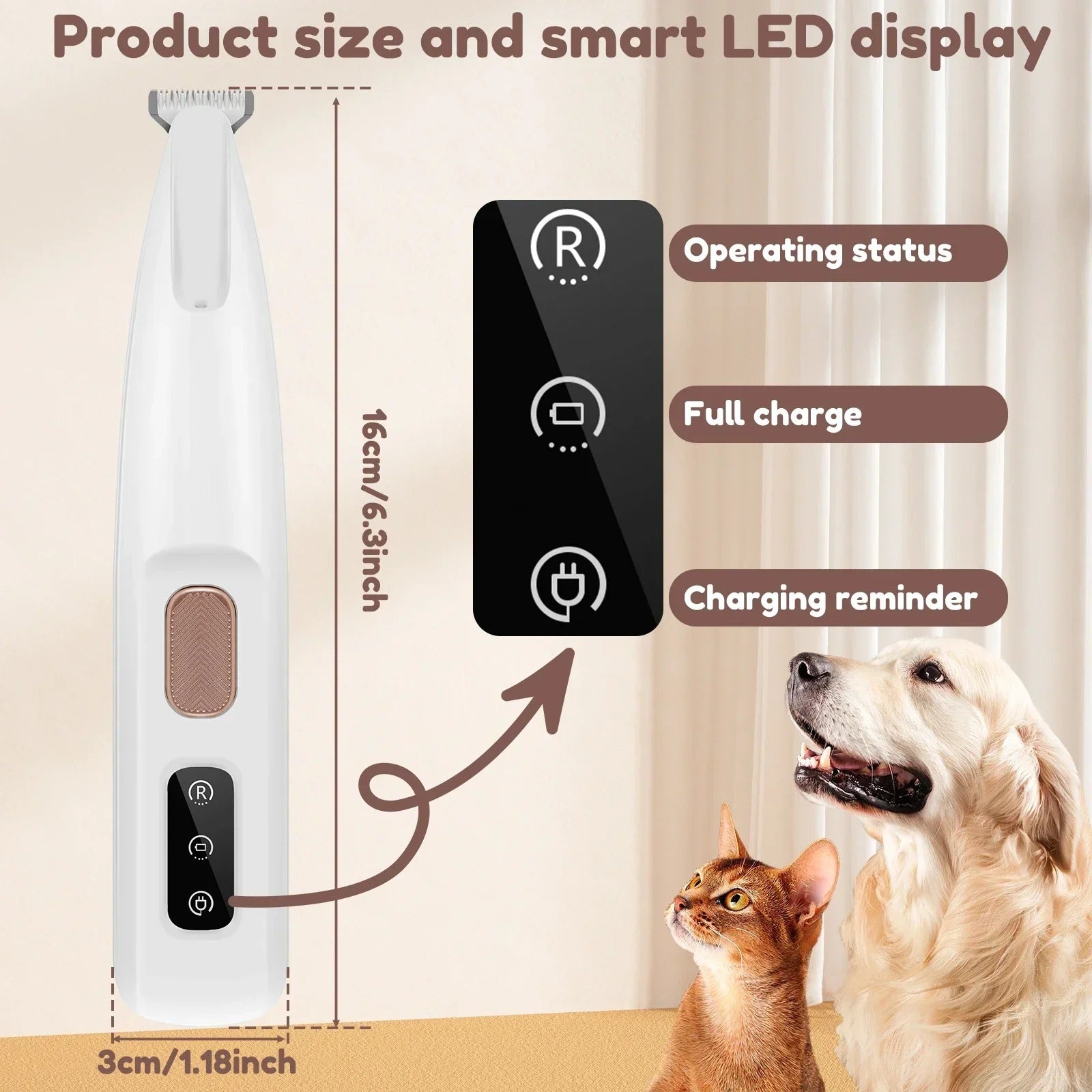 Neuer Hundepfoten-Trimmer mit LED-Licht - AnavaShop