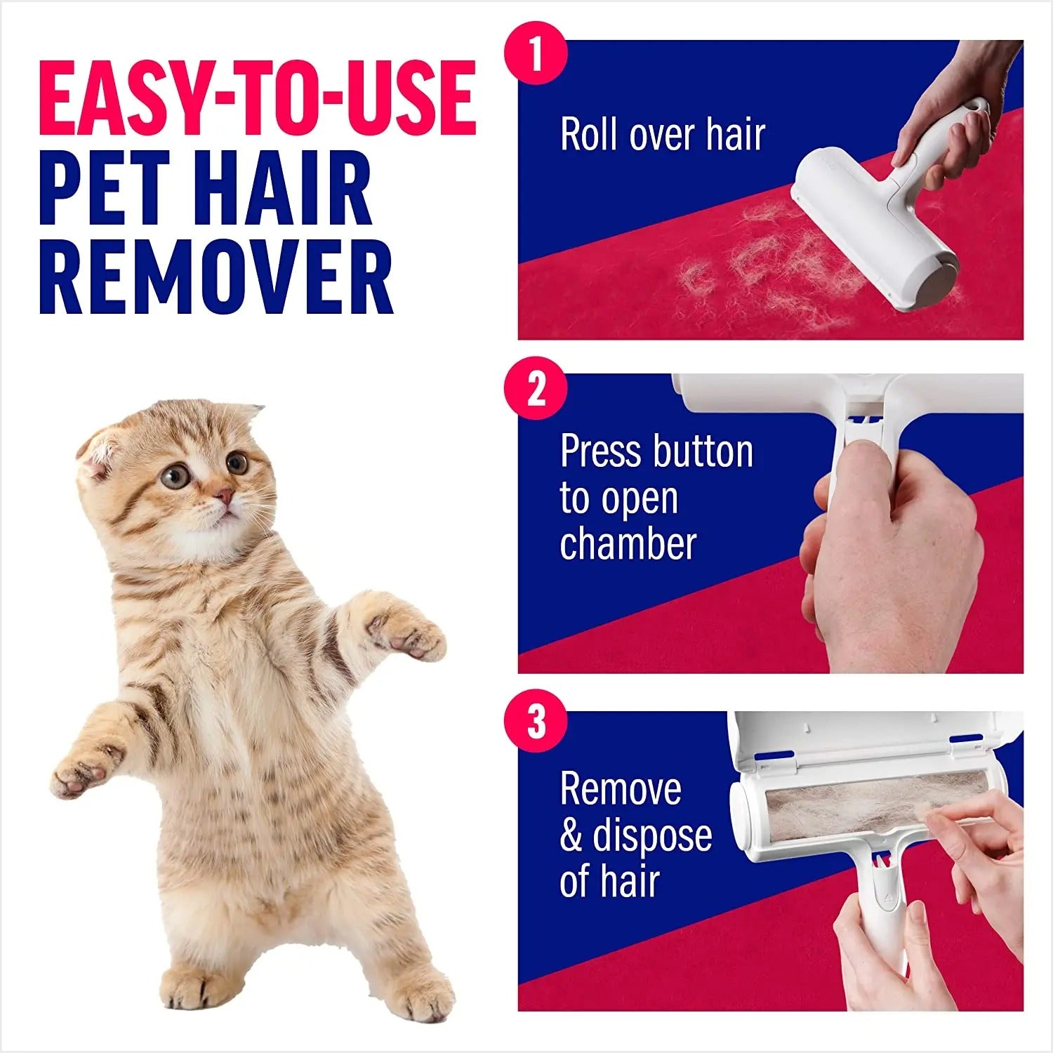 Tierhaarentfernungsrolle – Entferner für Hunde und Katzen - AnavaShop