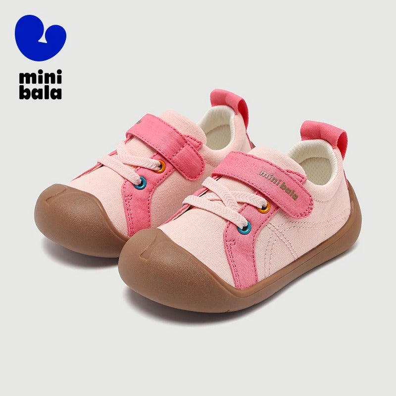 Mini-Balabala-Leinwandschuhe für Kinder mit Klettverschluss, lässige Outdoor-Sneaker für Jungen und Mädchen