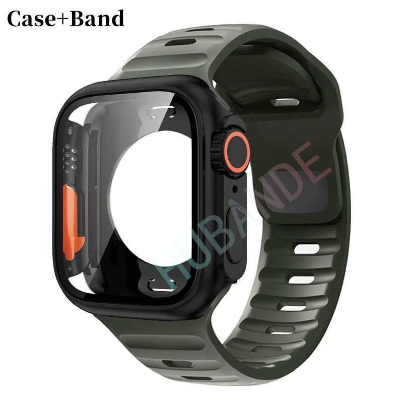 Silikonarmband + Hülle für Apple Watch Hülle - AnavaShop