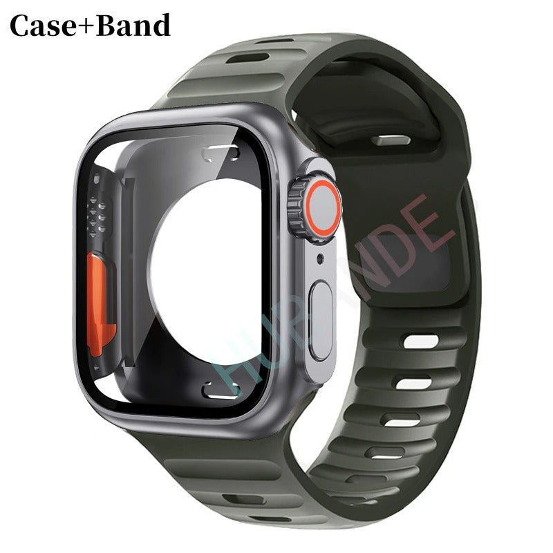 Silikonarmband + Hülle für Apple Watch Hülle - AnavaShop