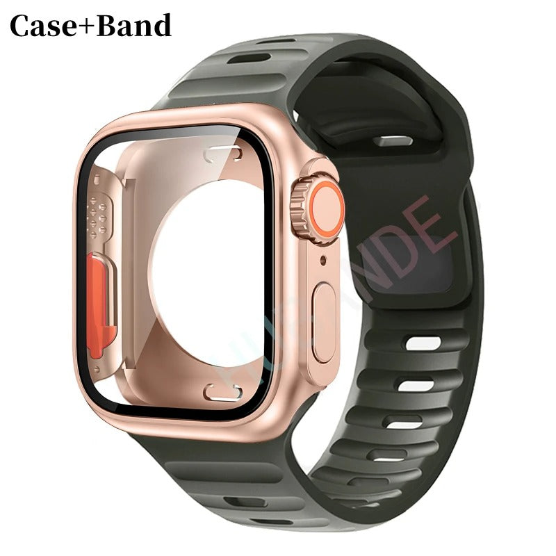Silikonarmband + Hülle für Apple Watch Hülle - AnavaShop